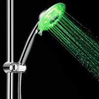 自发电LED发光变色淋浴花洒 两段流水方式花洒